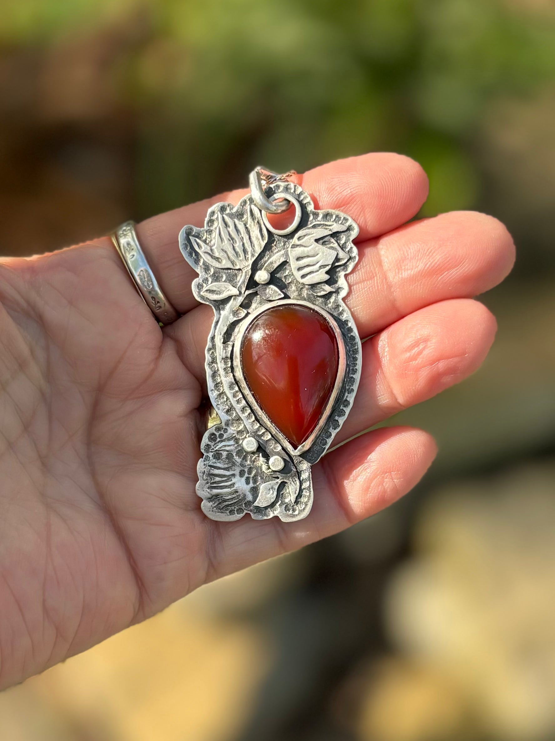Carnelian necklace - collectionsbytracy.com