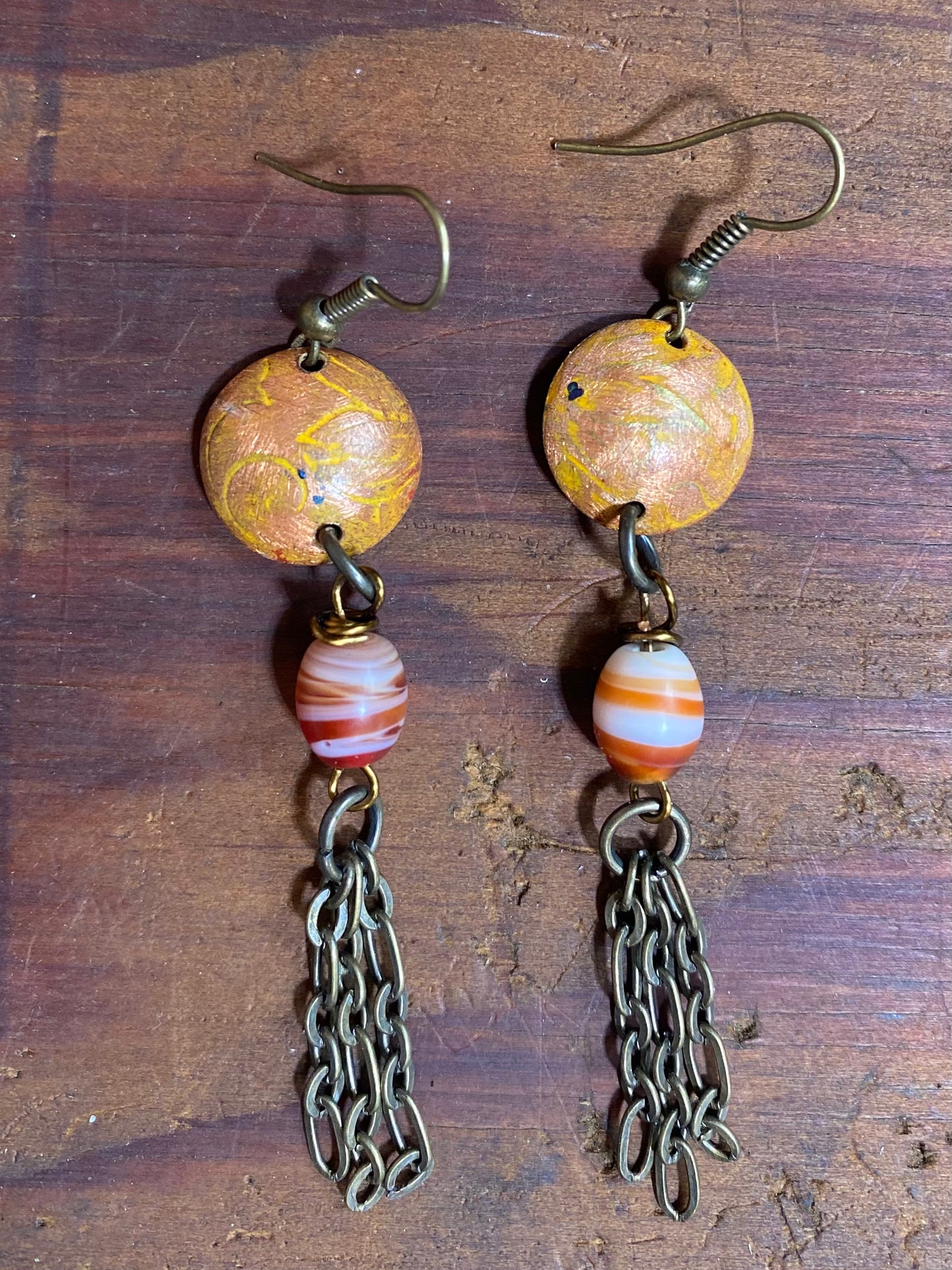 Copper earrings