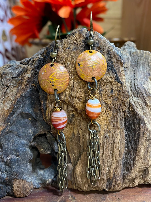 Copper earrings