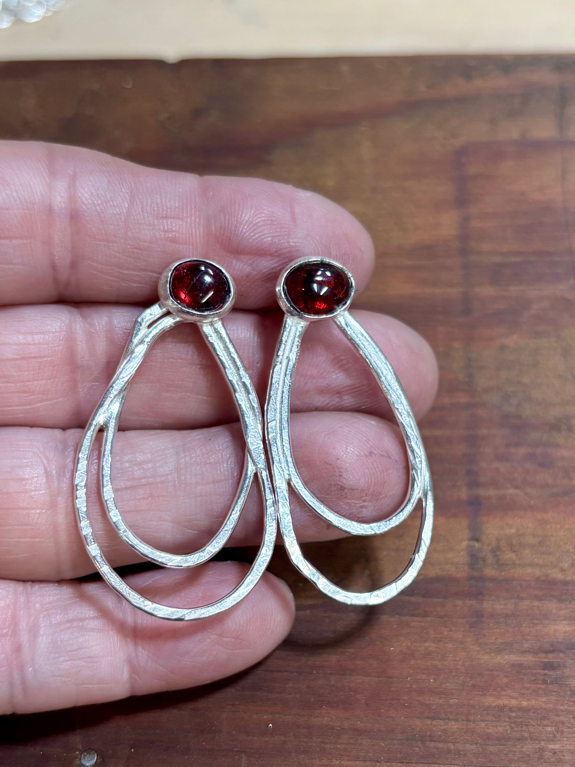 Garnet Realm earrings - collectionsbytracy.com