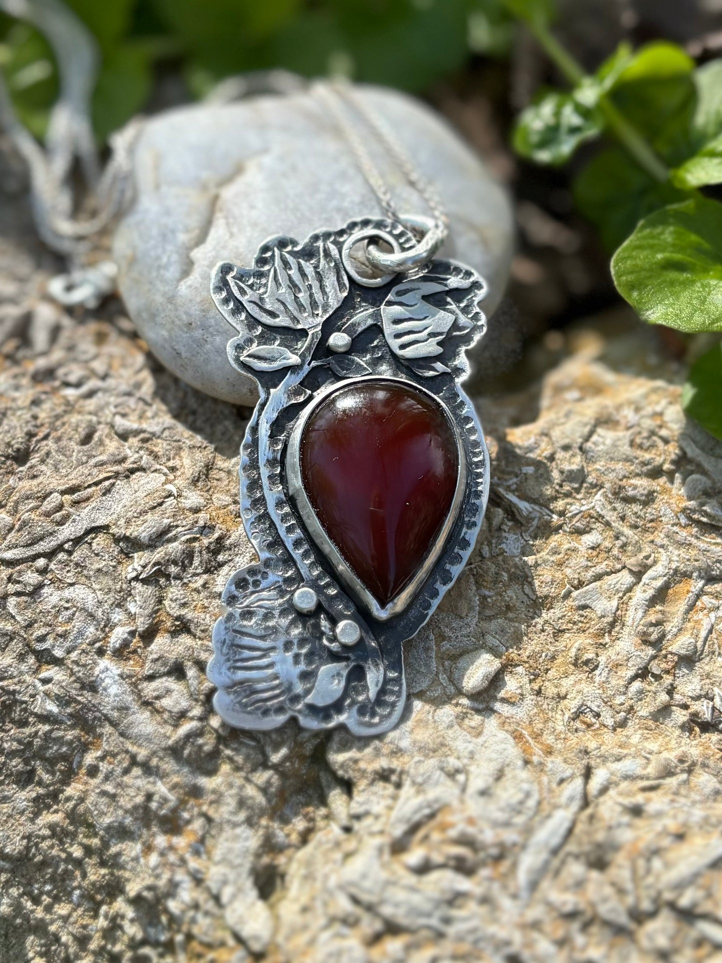 Carnelian necklace - collectionsbytracy.com