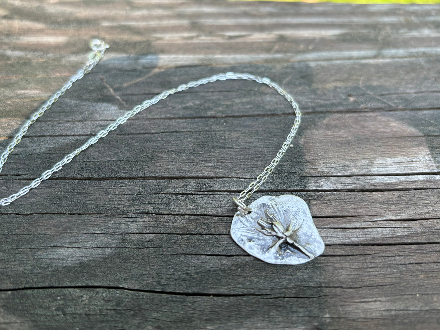 The Dandelion seed head necklace