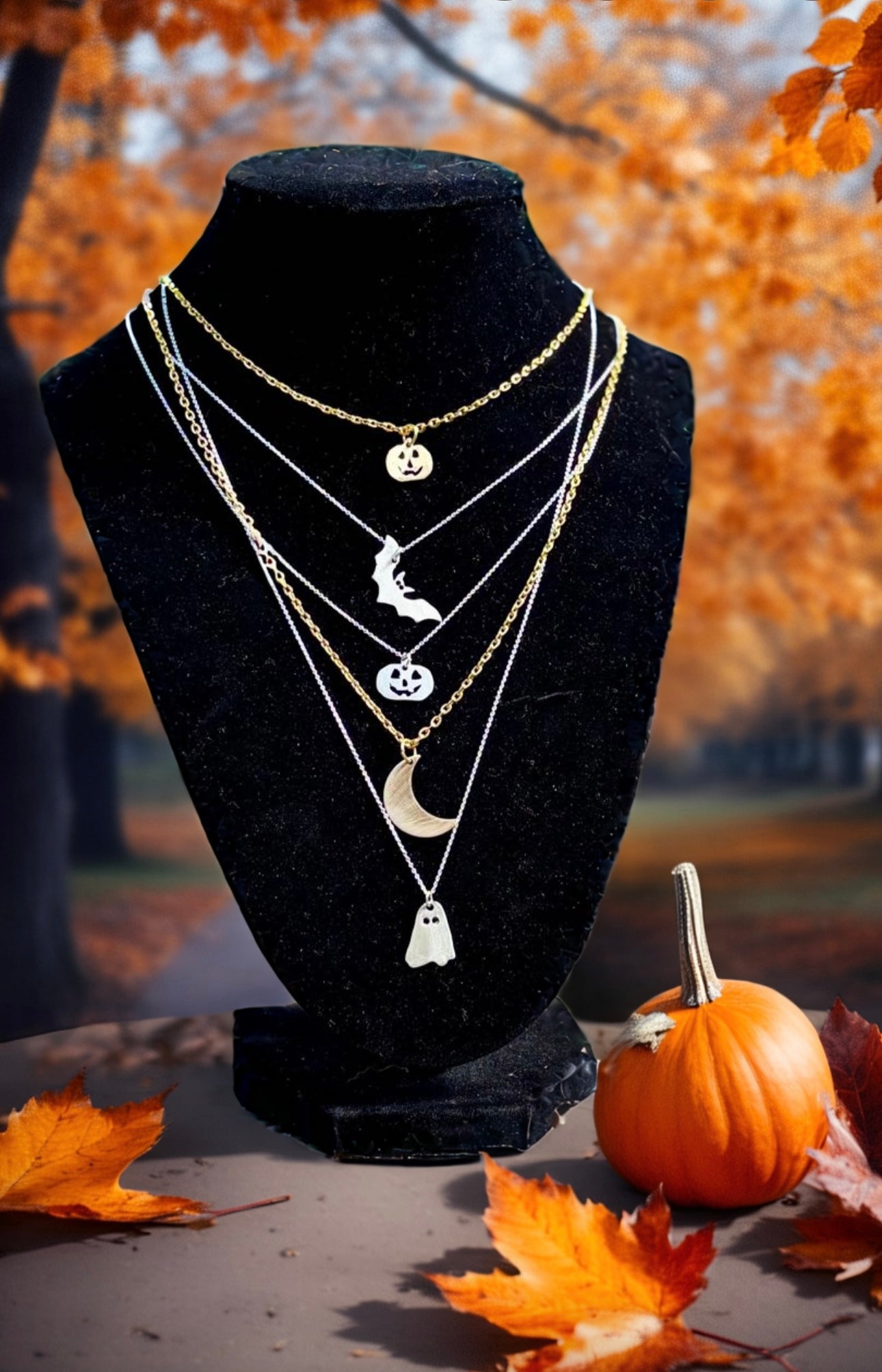 Crescent moon necklace