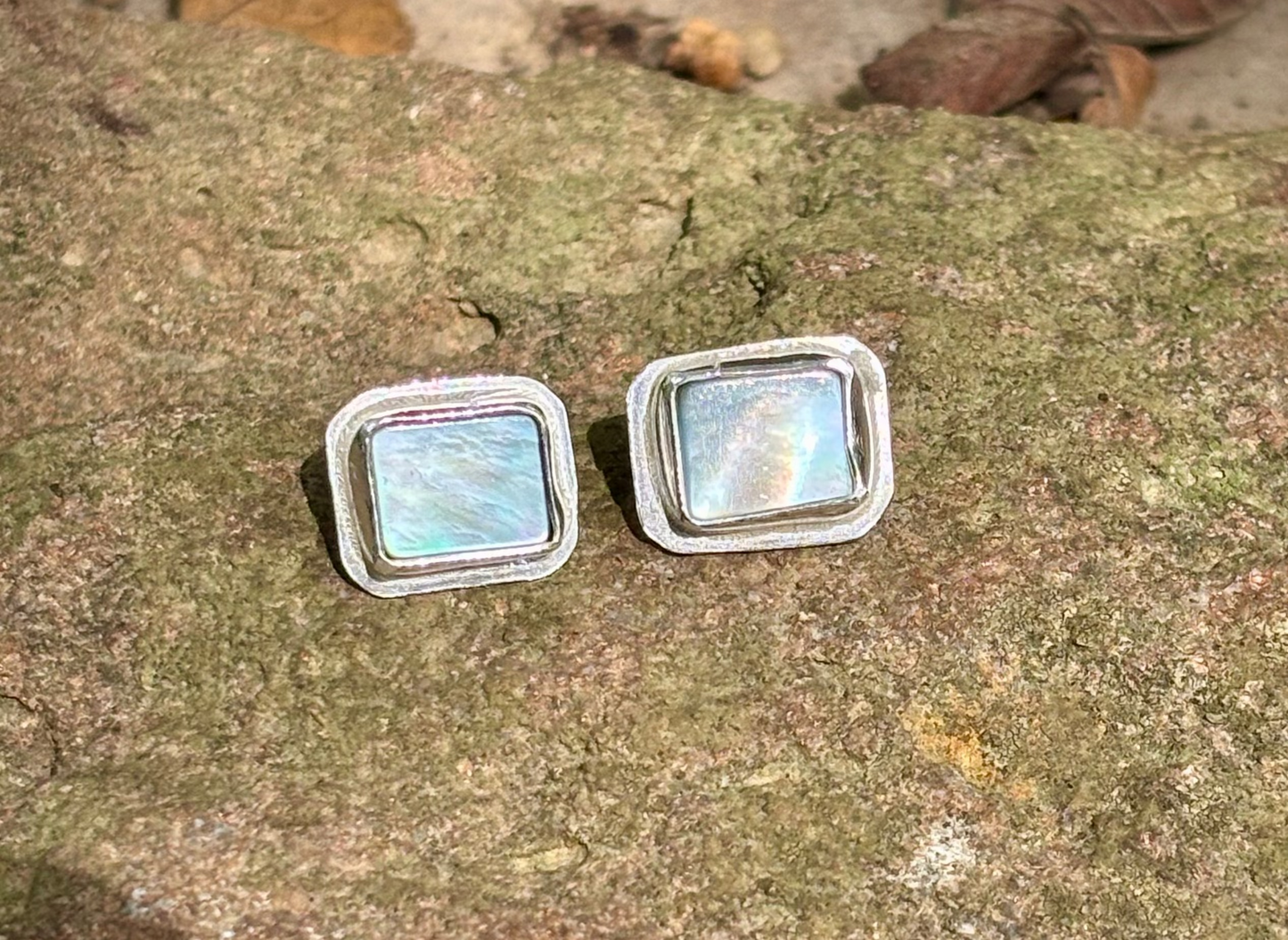 Mother of Pearl post earring - collectionsbytracy.com