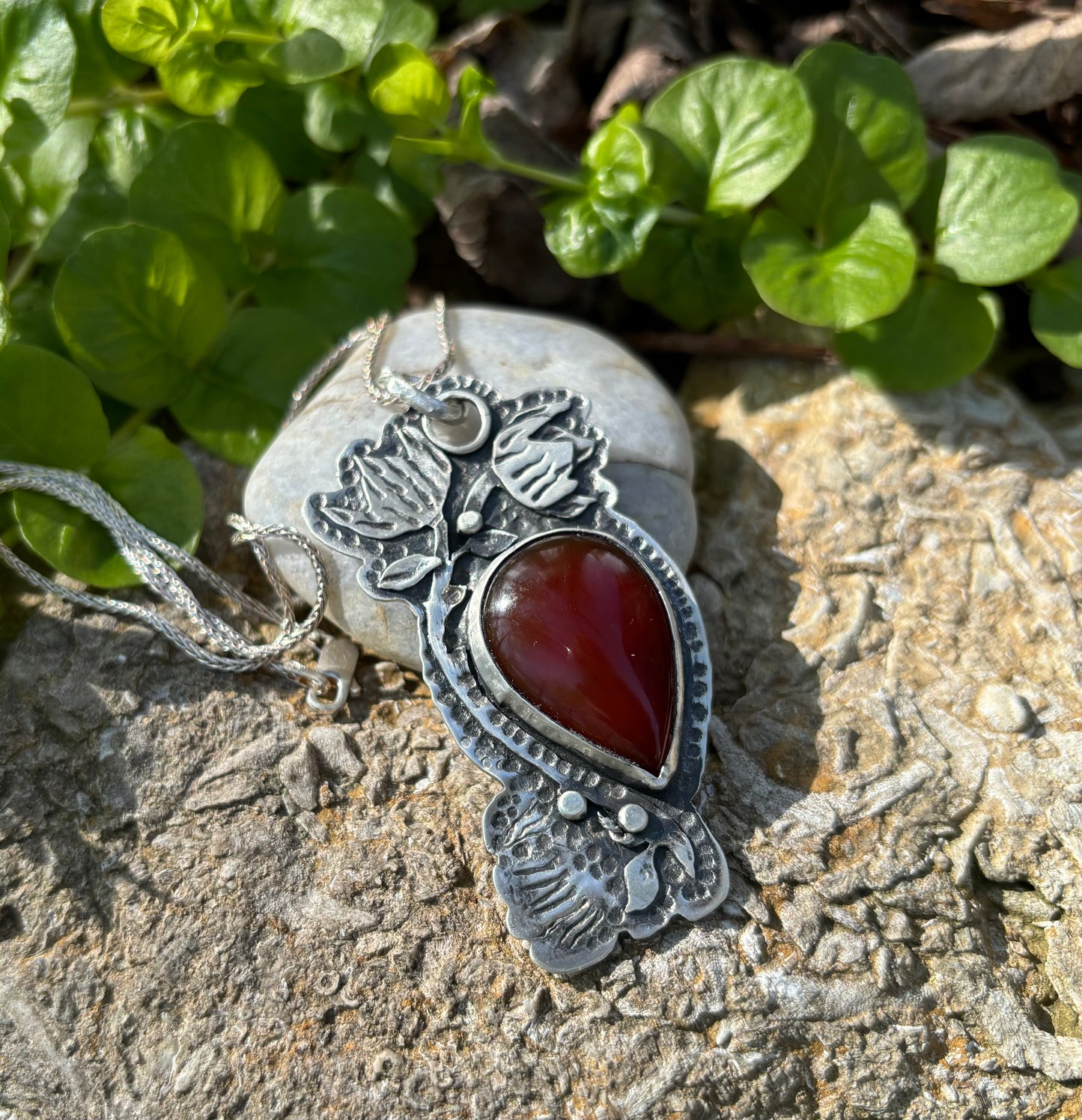 Carnelian necklace - collectionsbytracy.com