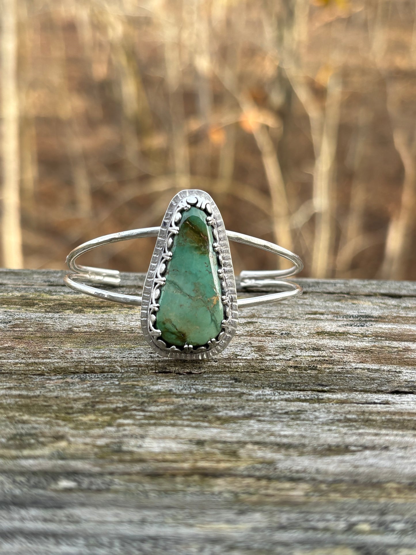 Turquoise stone bangle