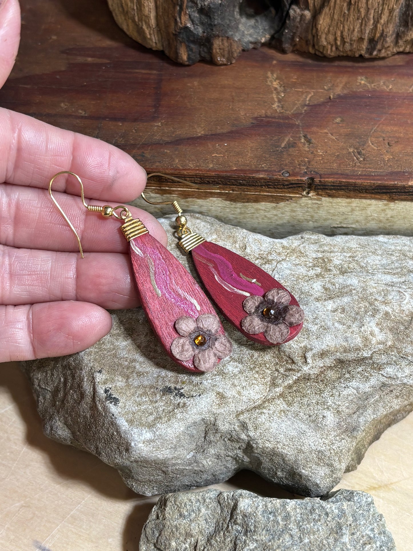 Hand painted earrings