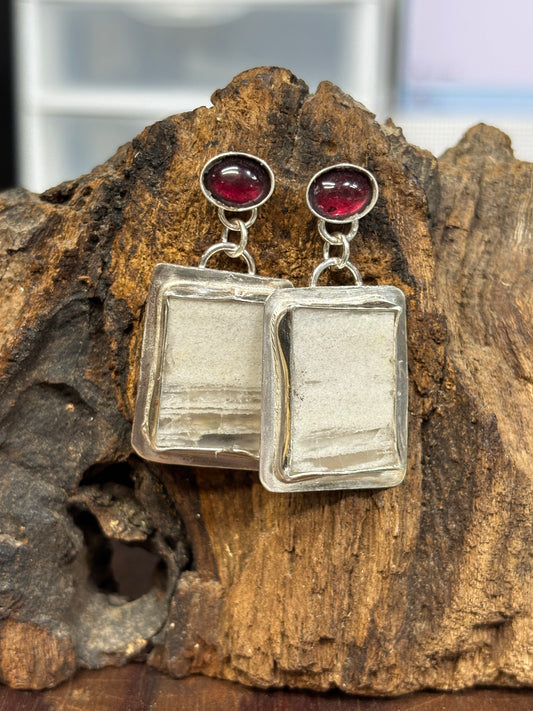 Marble Stone earrings