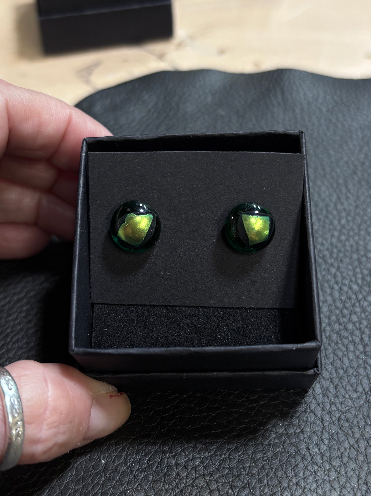 Mystic post earring