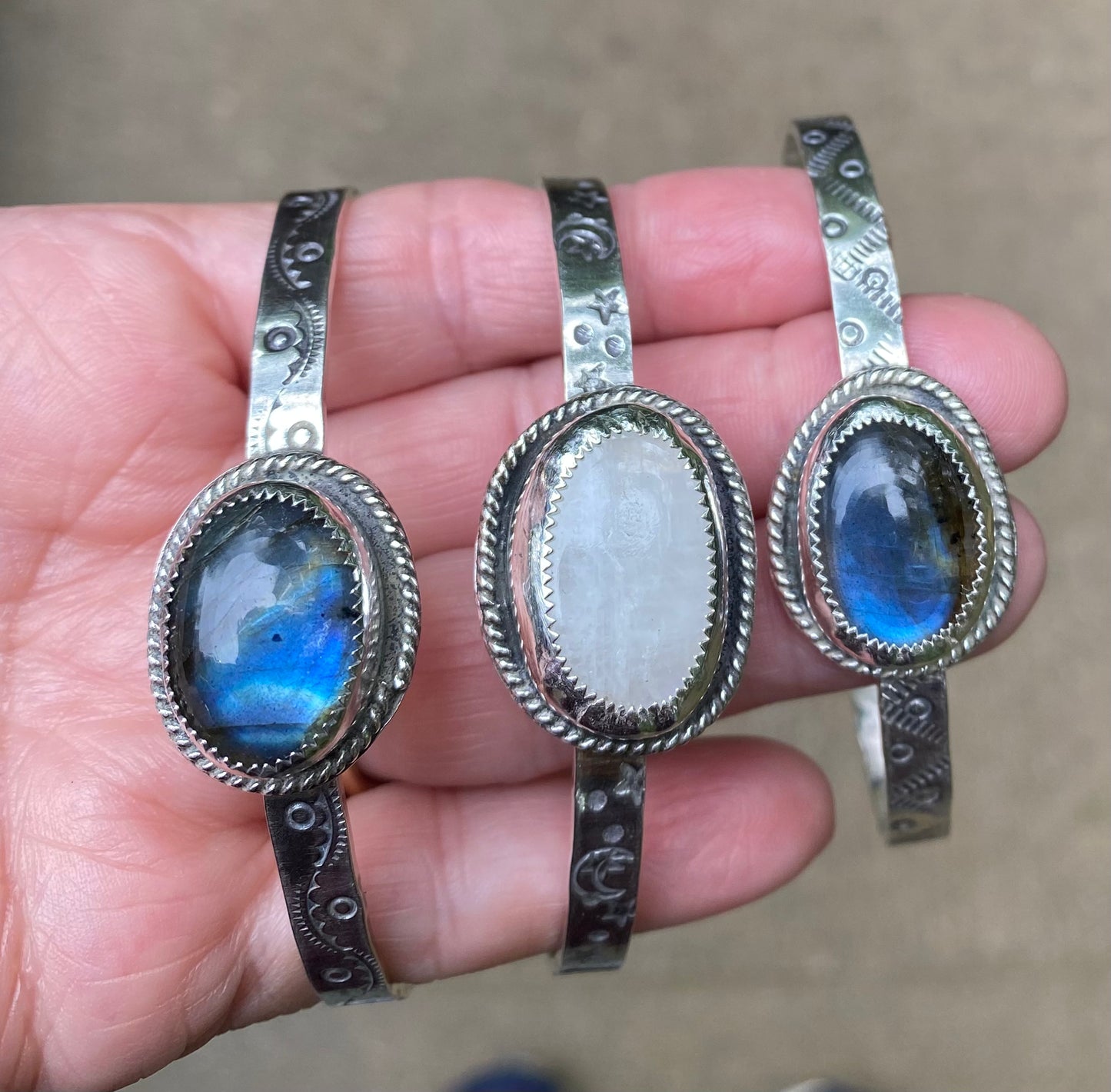 Moonstone bangle - collectionsbytracy.com