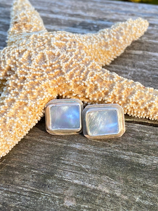 Mother of Pearl post earring - collectionsbytracy.com