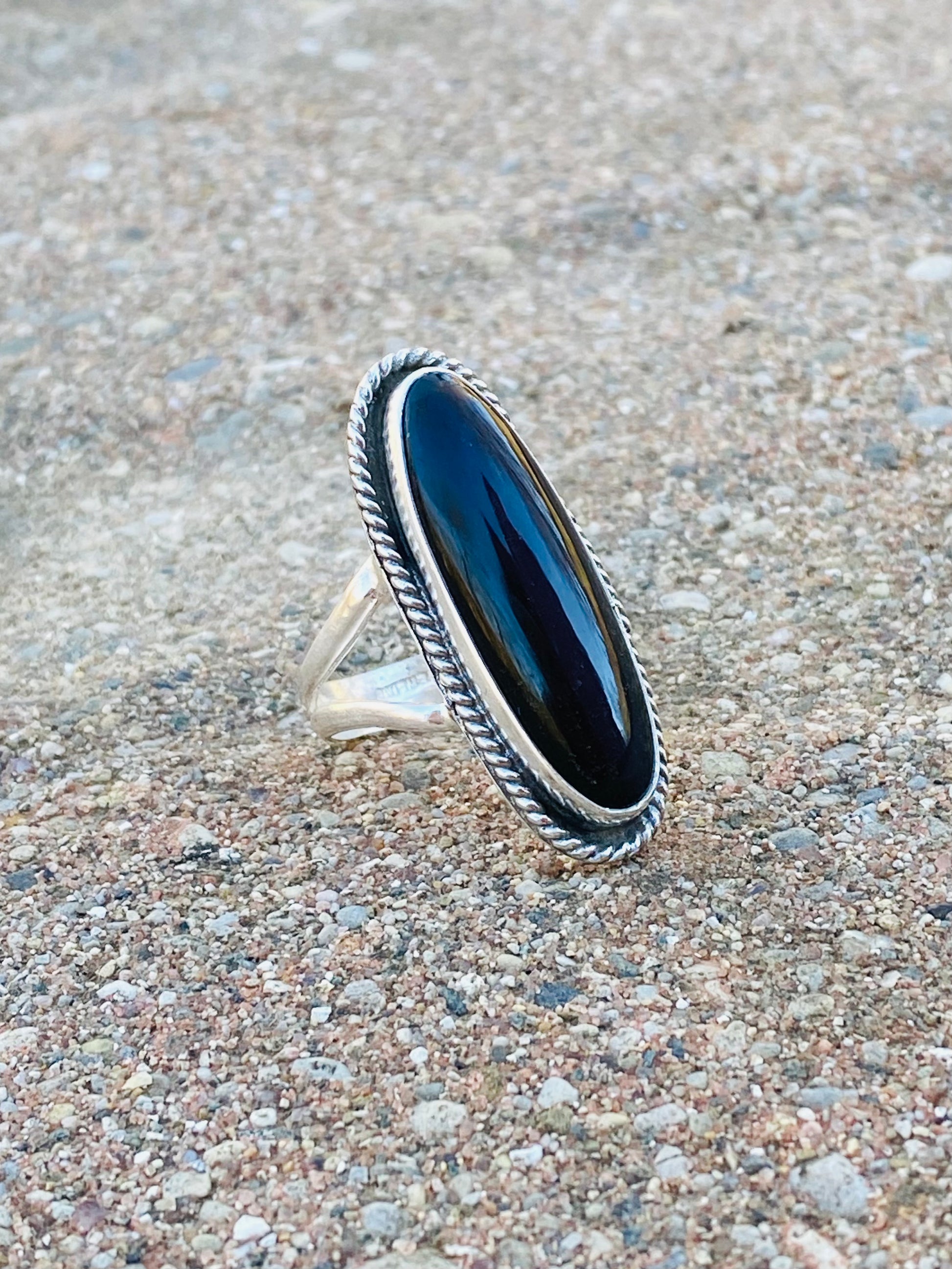 Rainbow Obsidian ring Size 9 - collectionsbytracy.com