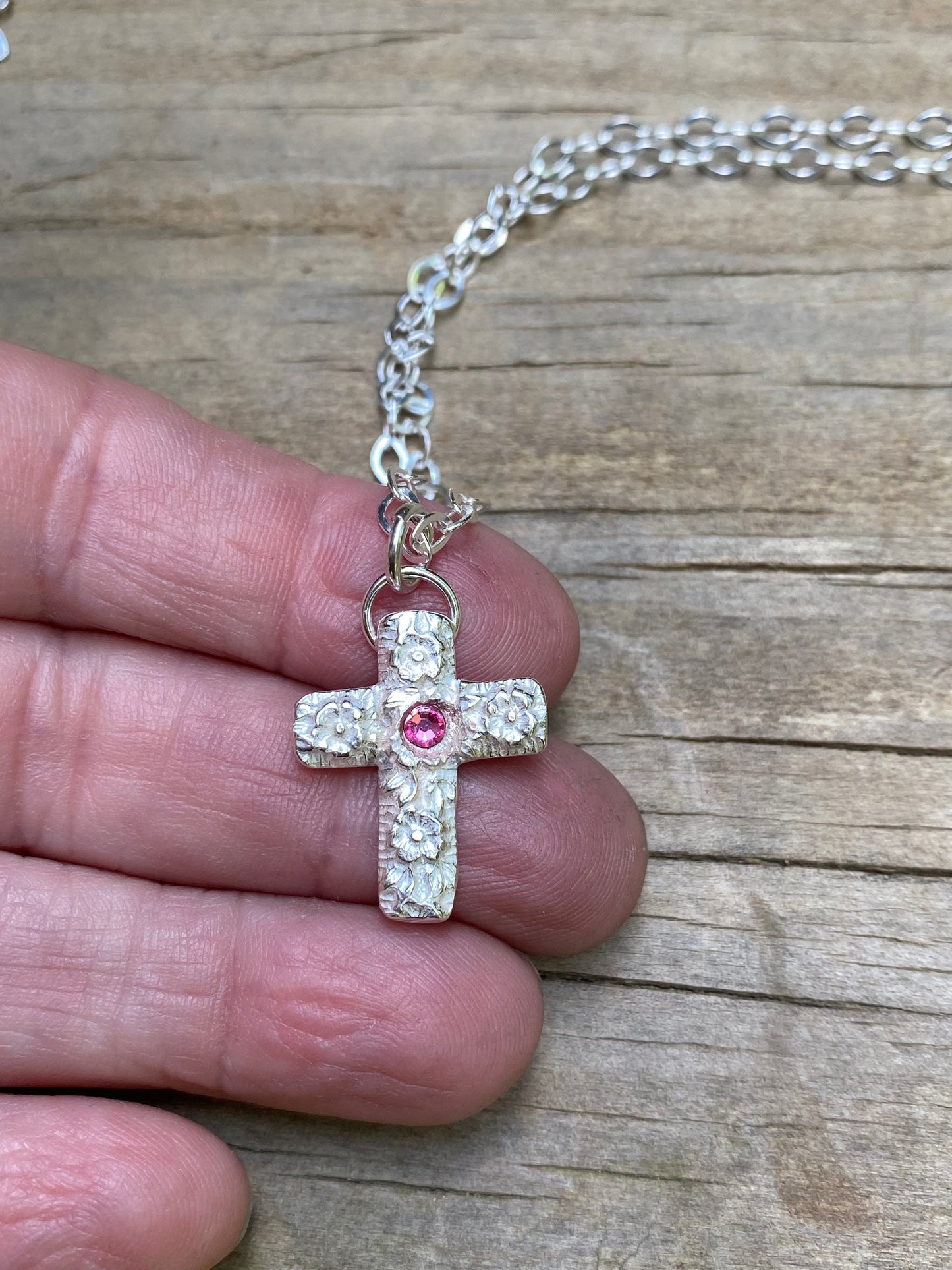 Silver cross necklace - collectionsbytracy.com