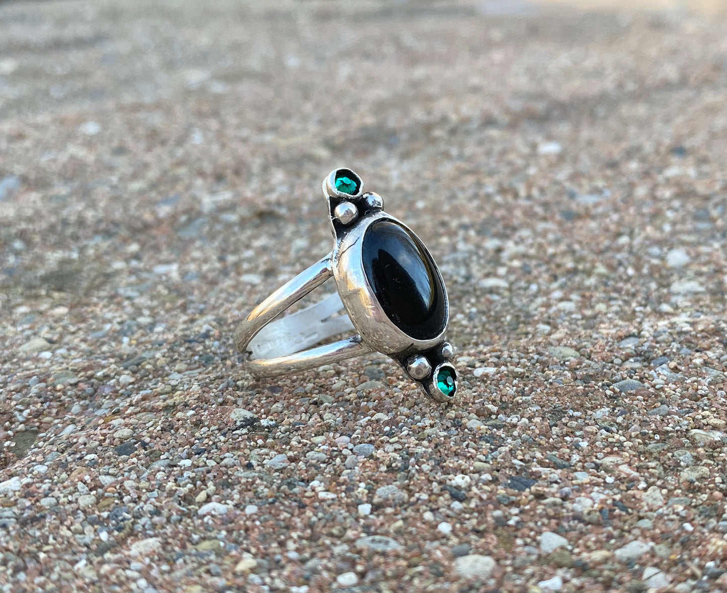 Black onyx ring -  Size 8 - collectionsbytracy.com