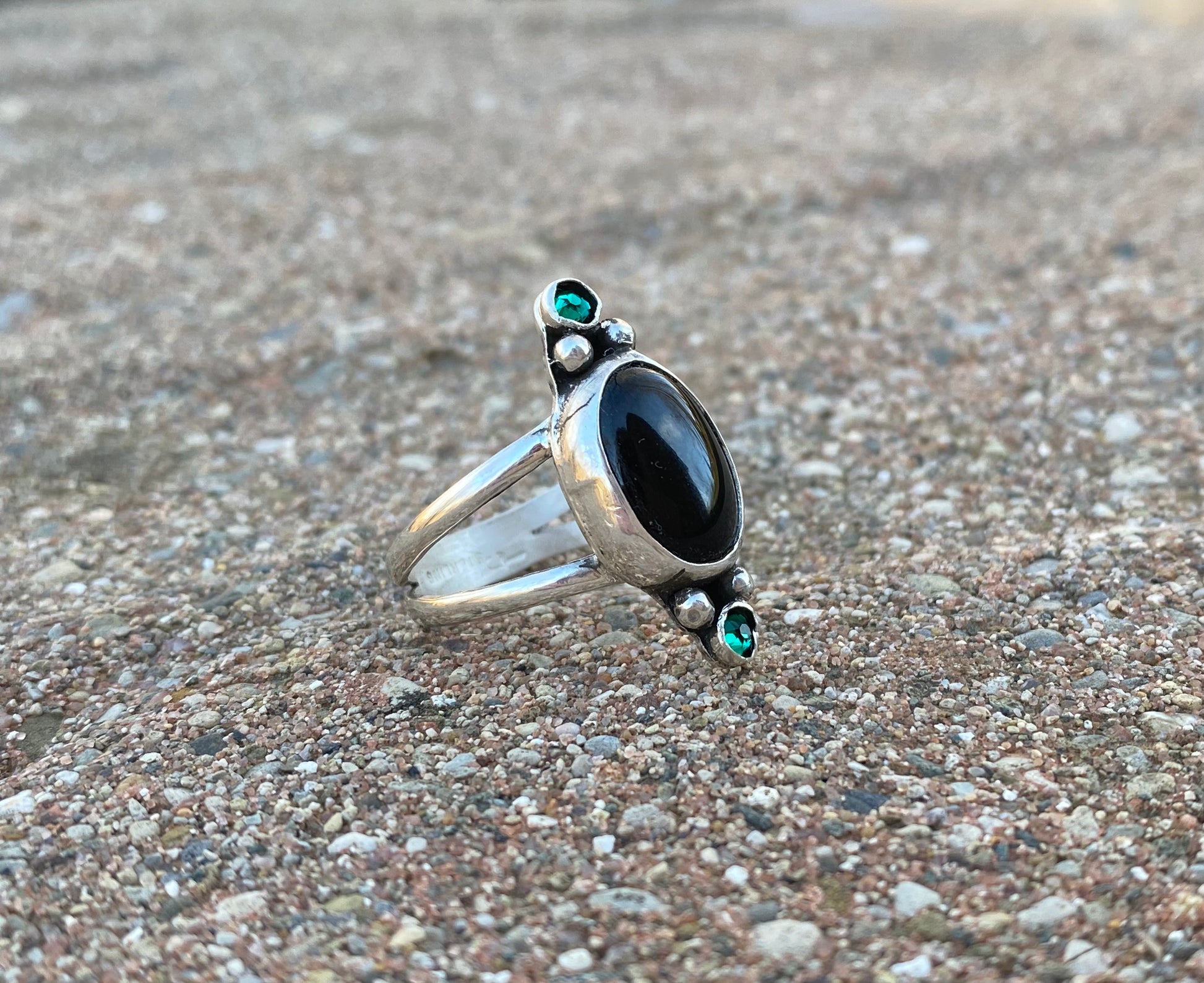 Black onyx ring -  Size 8 - collectionsbytracy.com