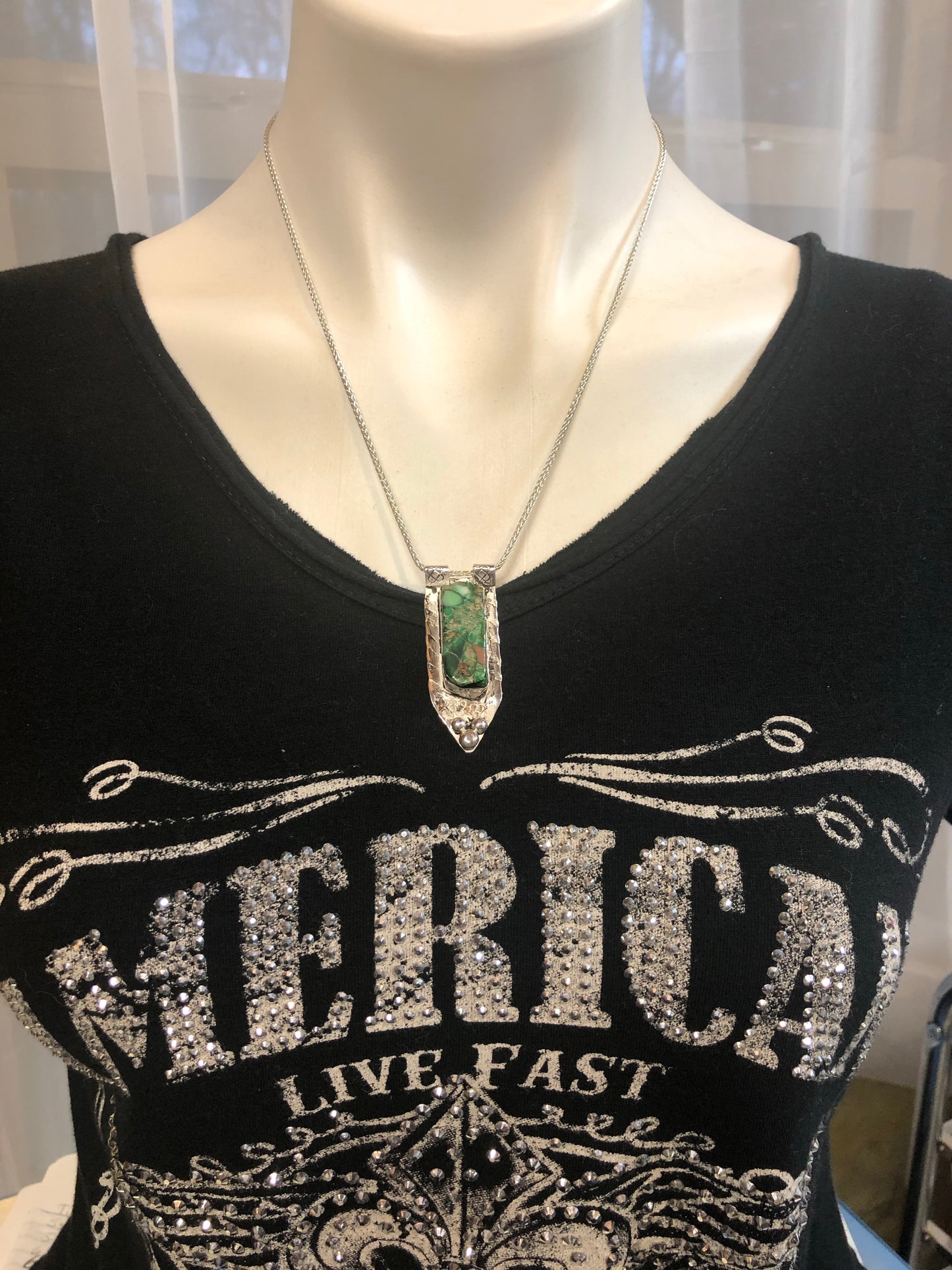 Imperial jasper stone necklace - collectionsbytracy.com