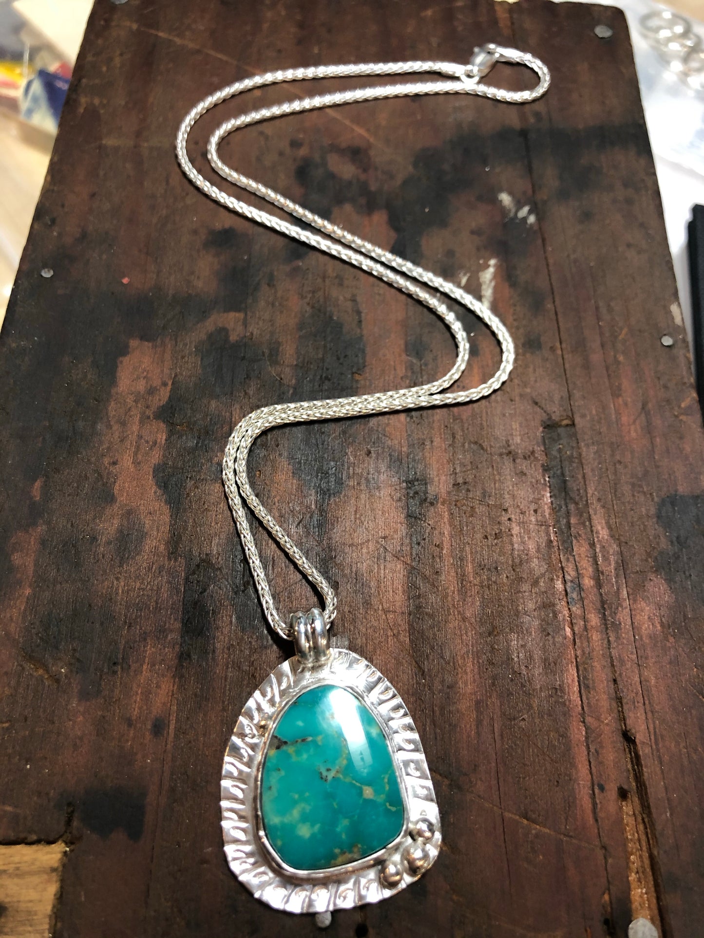 Turquoise stone necklace - collectionsbytracy.com