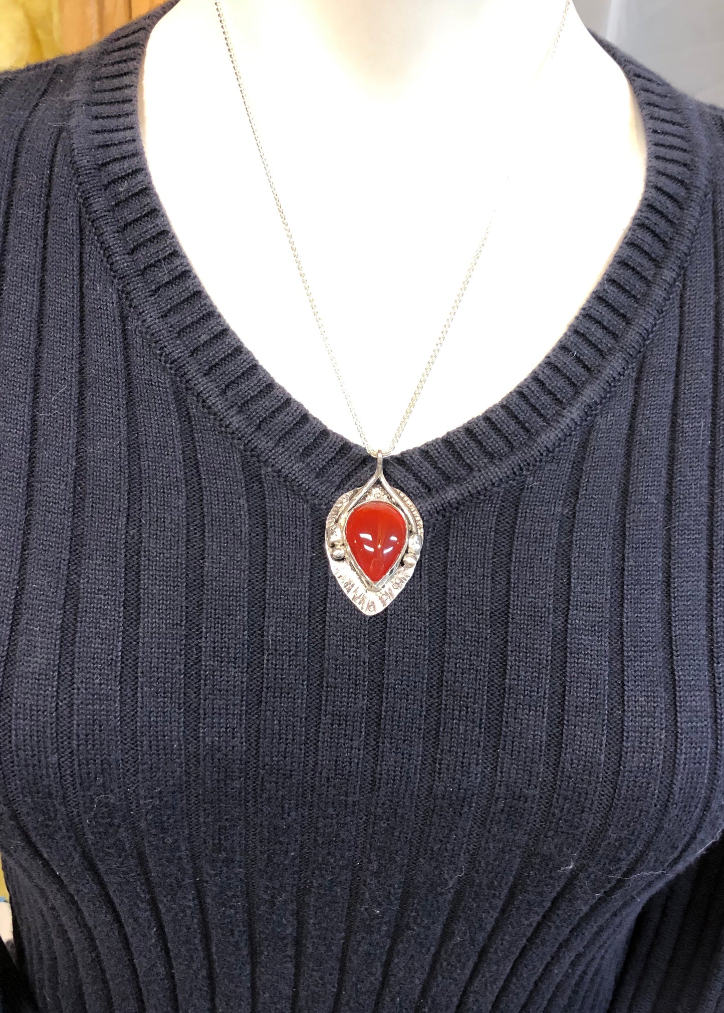 Carnelian gemstone necklace - collectionsbytracy.com