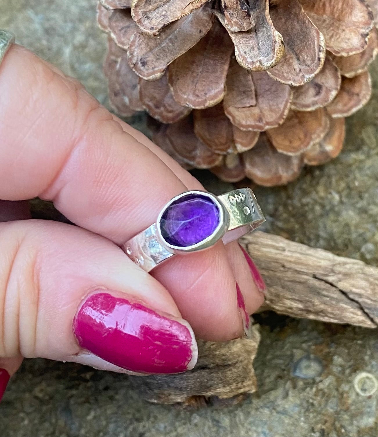 Amethyst gemstone ring - collectionsbytracy.com