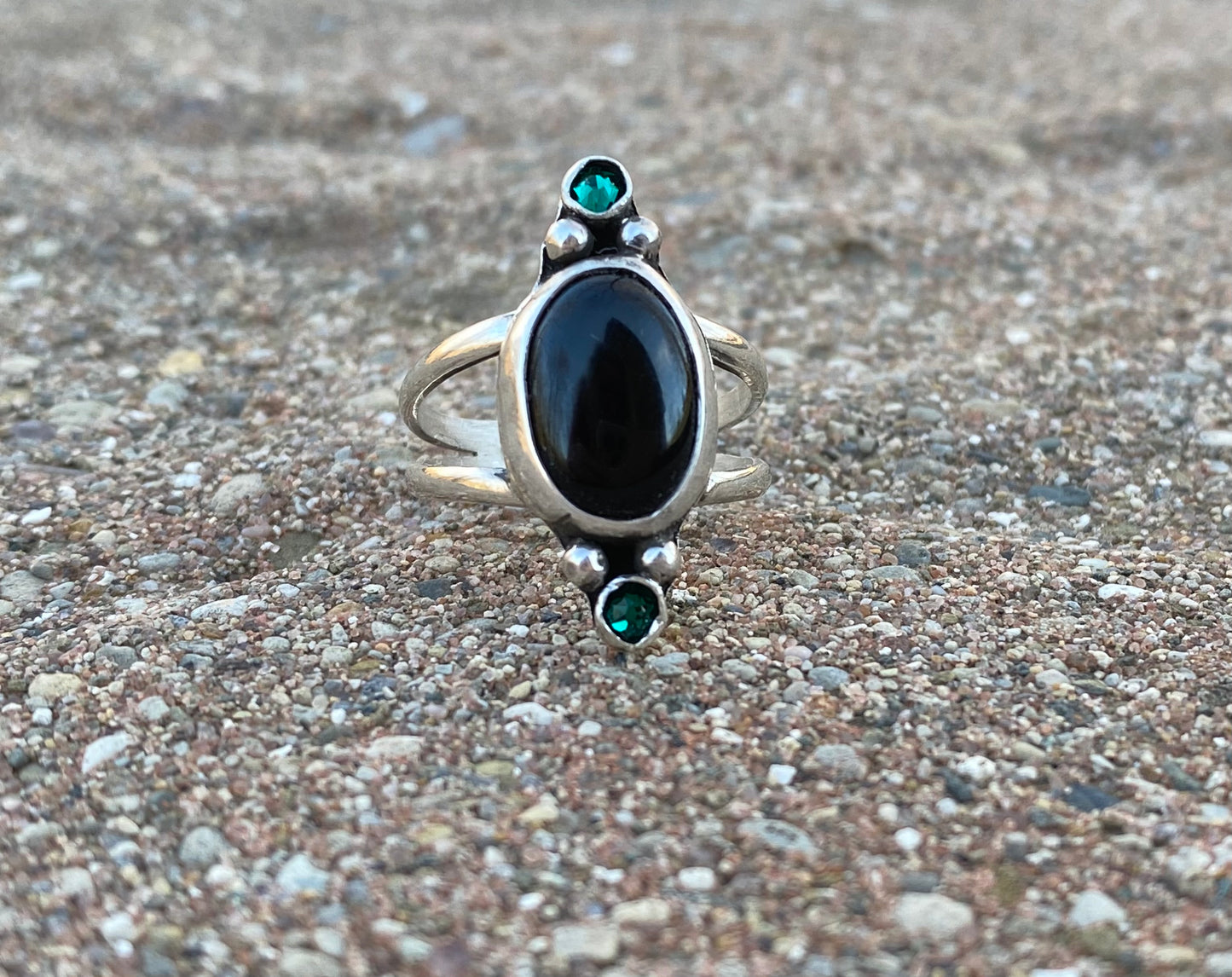 Black onyx ring -  Size 8 - collectionsbytracy.com