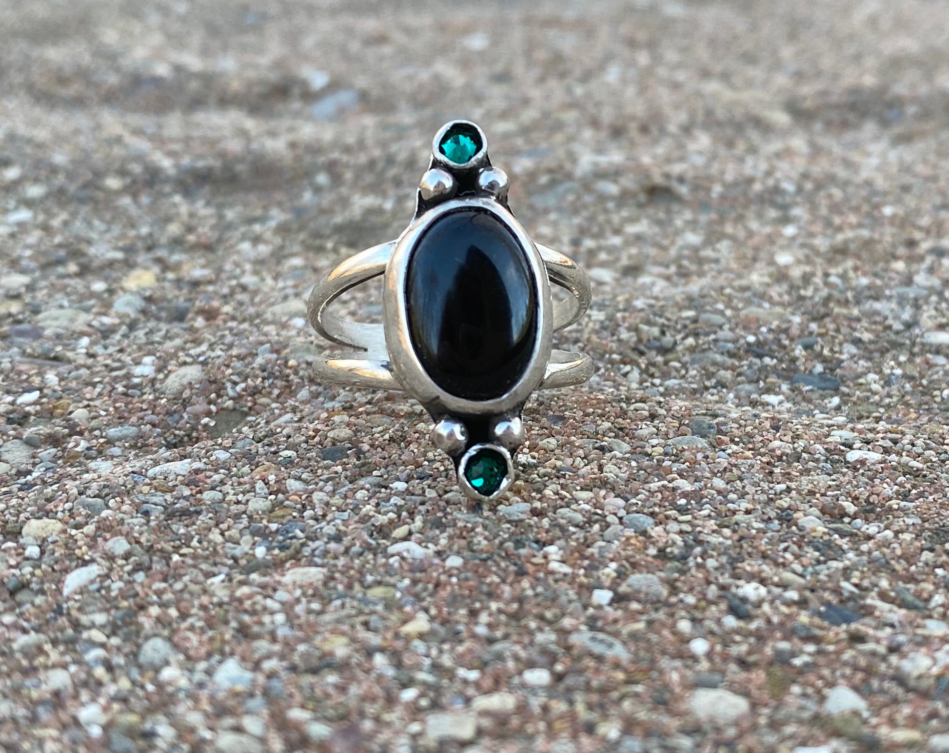 Black onyx ring -  Size 8 - collectionsbytracy.com