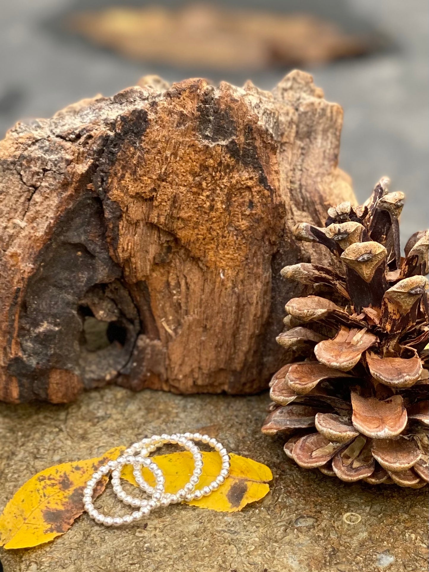 Sterling silver bead ring - collectionsbytracy.com