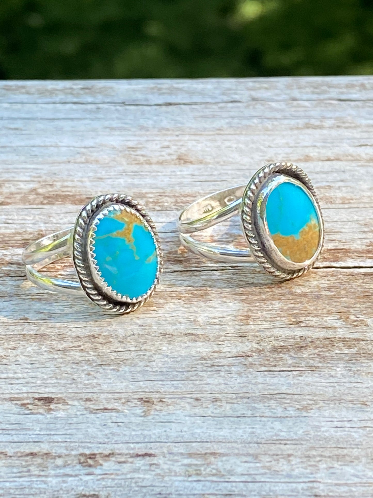 Kingman turquoise rings - collectionsbytracy.com