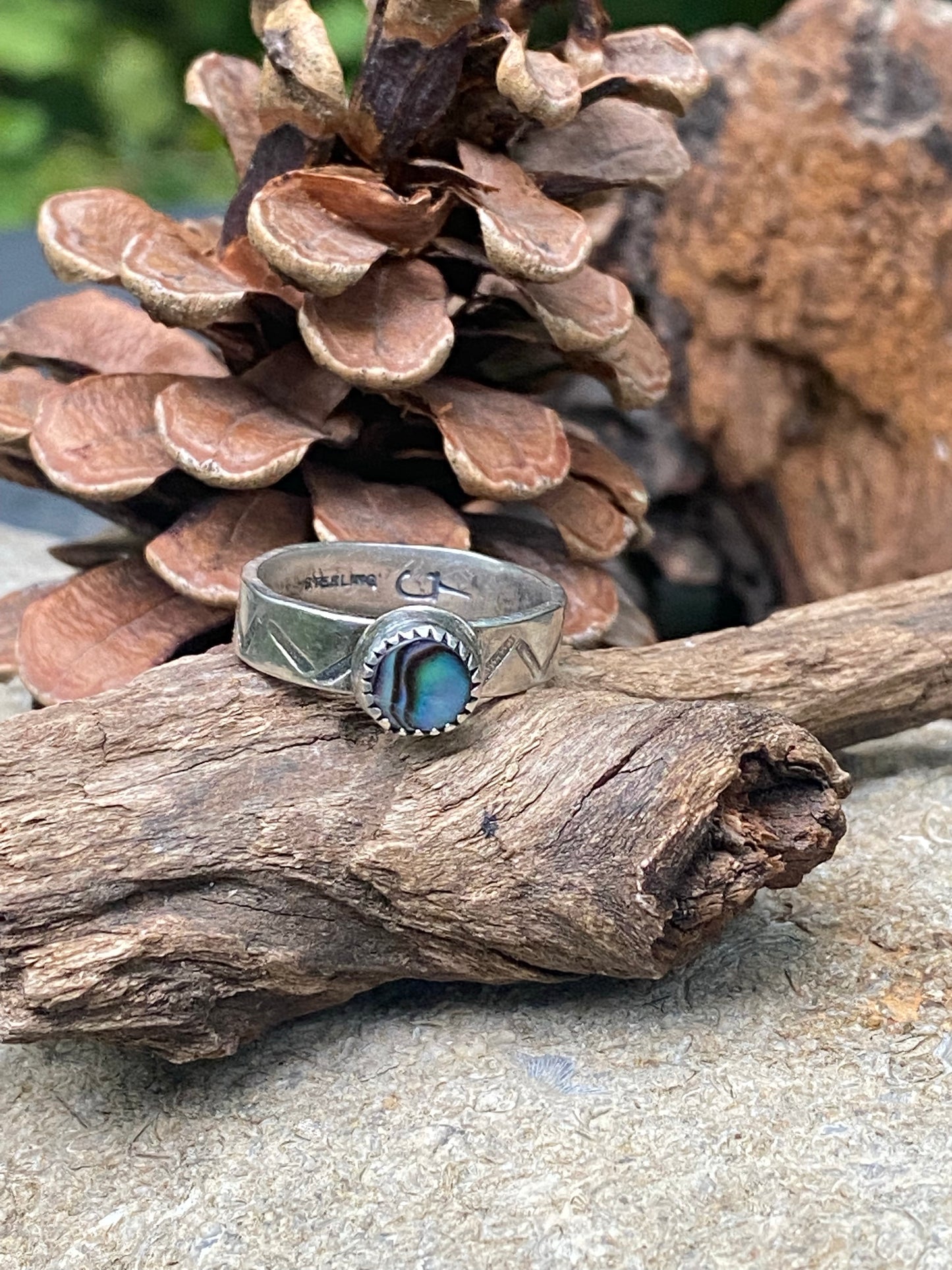 Abalone shell ring - collectionsbytracy.com