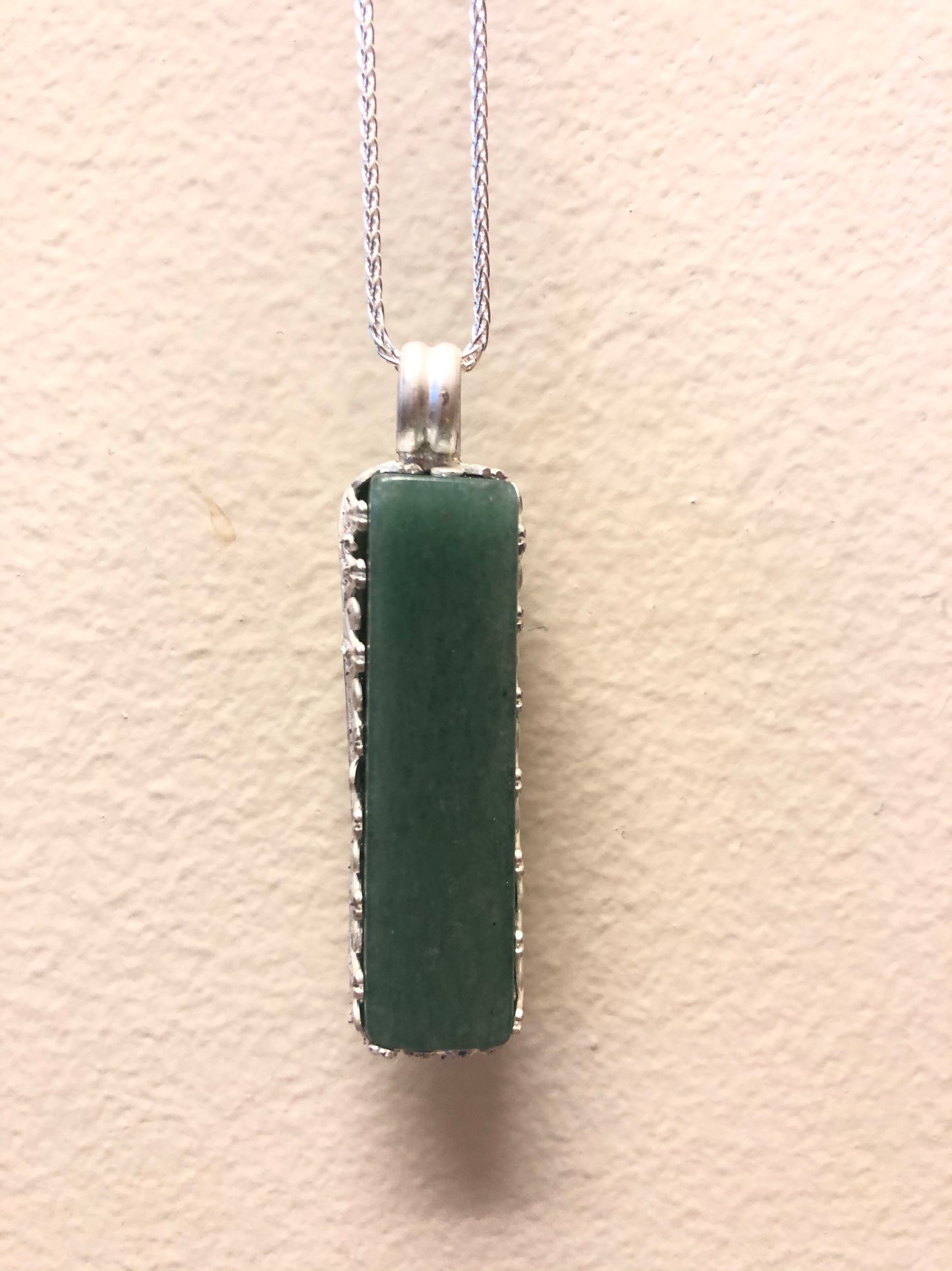 Genuine green aventurine stone necklace - collectionsbytracy.com
