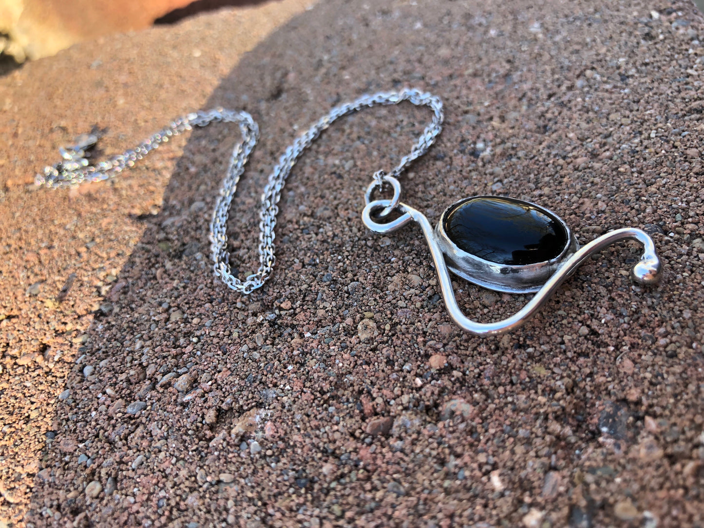 Sterling swirl necklace - collectionsbytracy.com