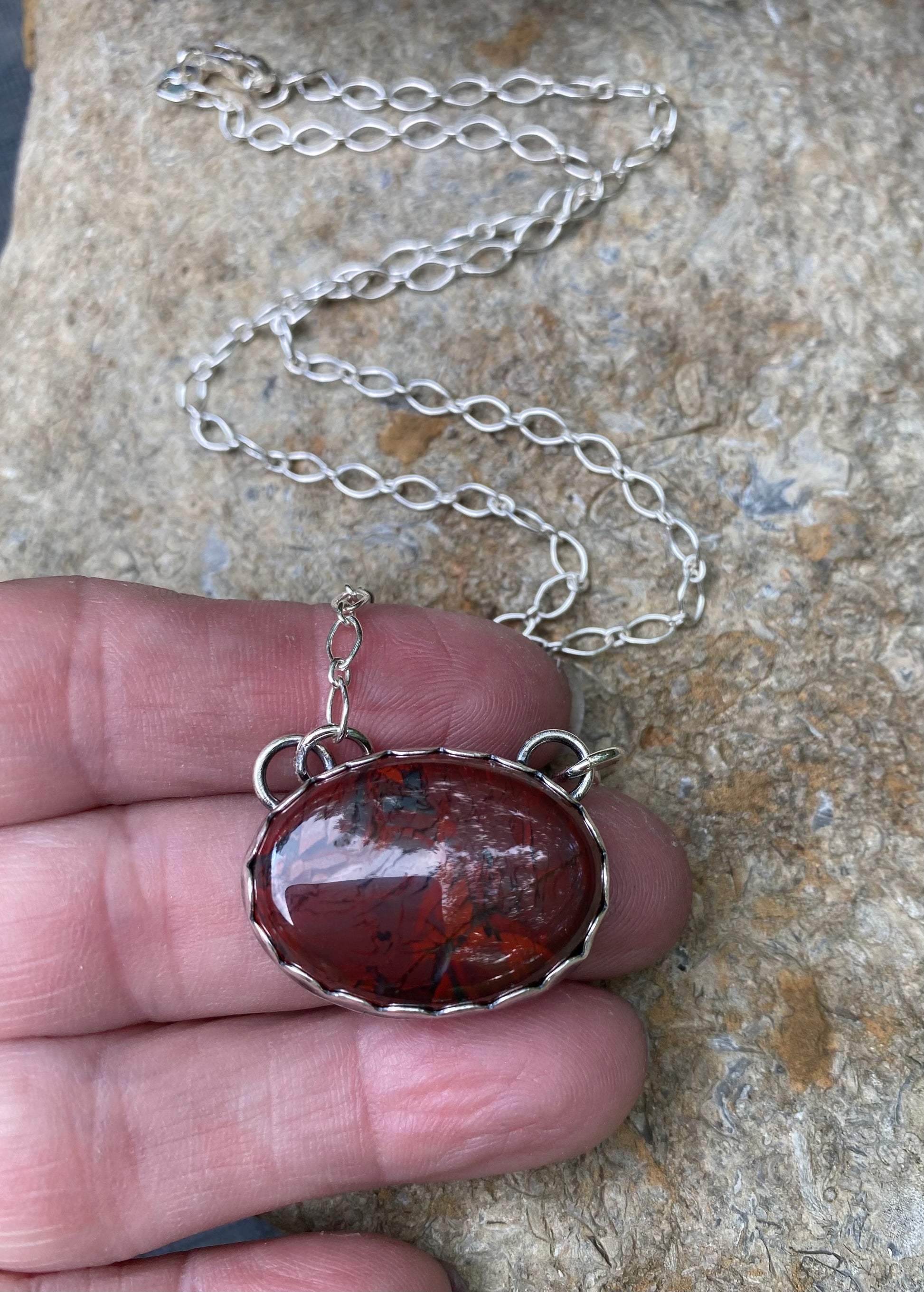 Mahogany Obsidian Stone necklace - collectionsbytracy.com