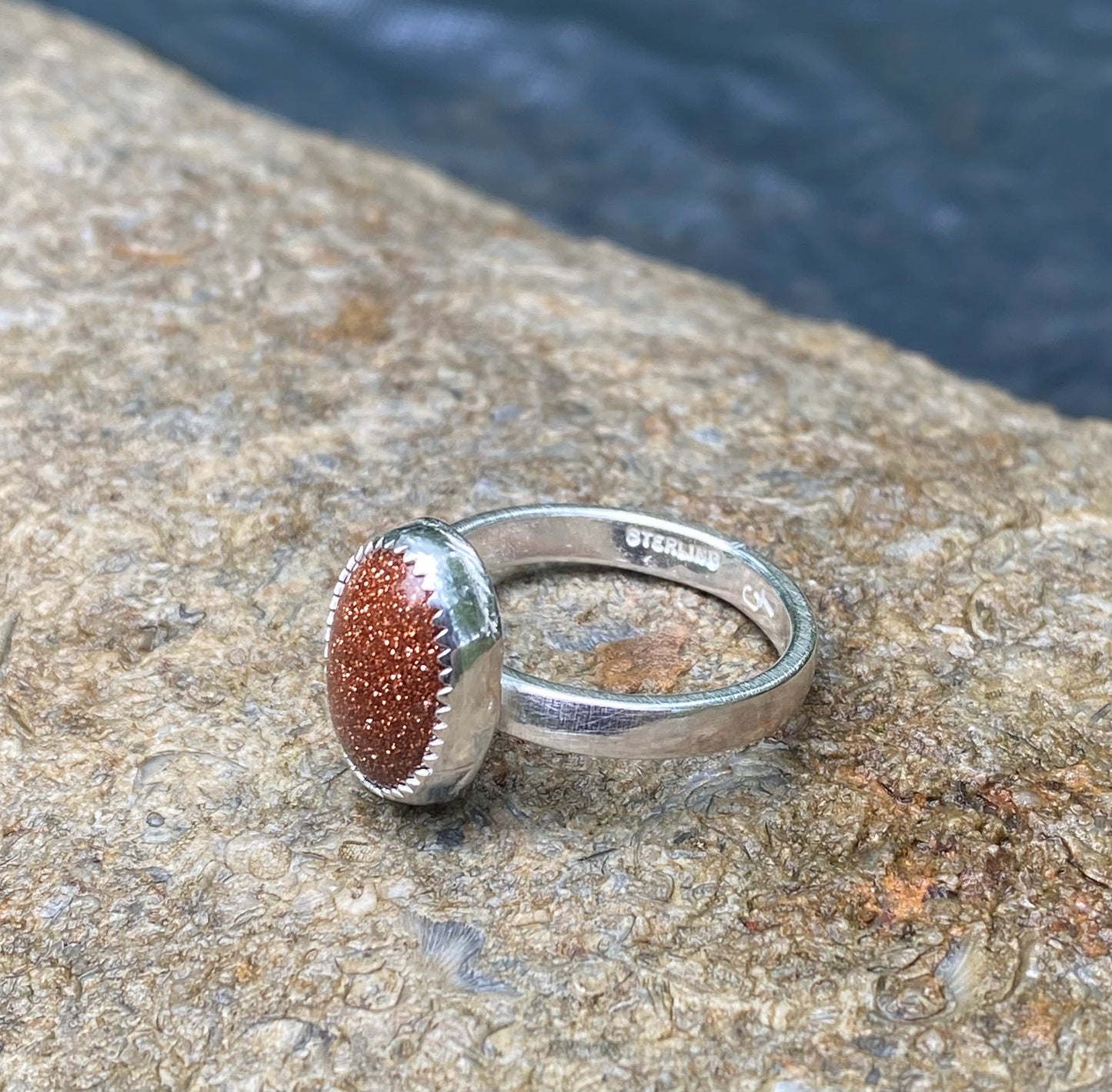Goldstone ring - collectionsbytracy.com