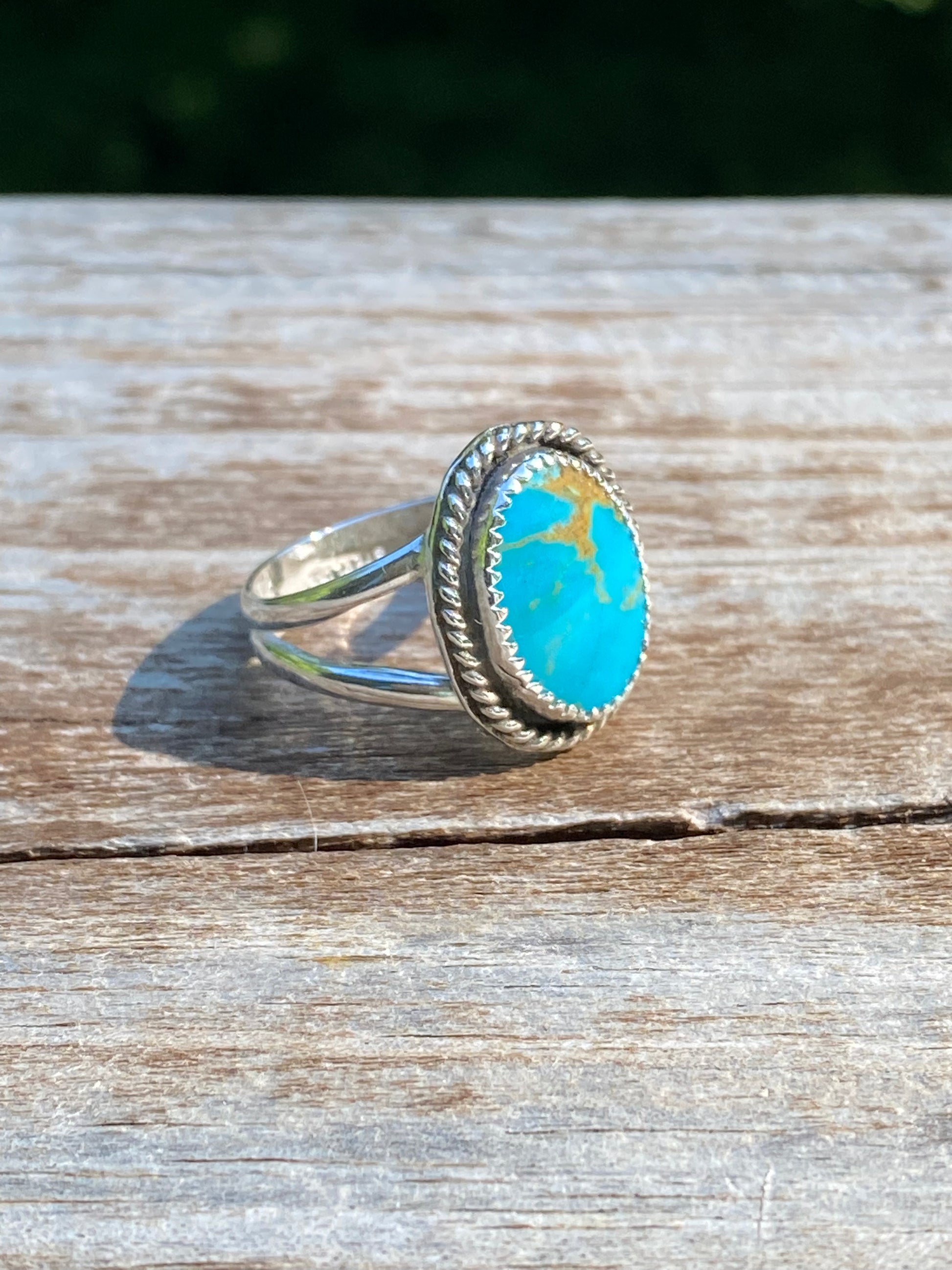Kingman turquoise rings - collectionsbytracy.com