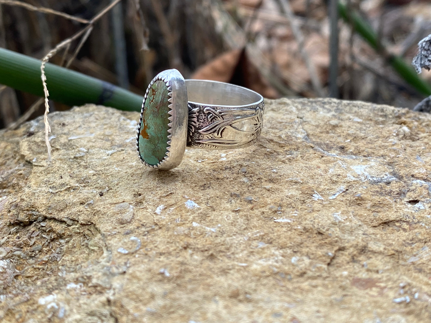 Emerald Valley Turquoise ring - Size 7.5 - collectionsbytracy.com