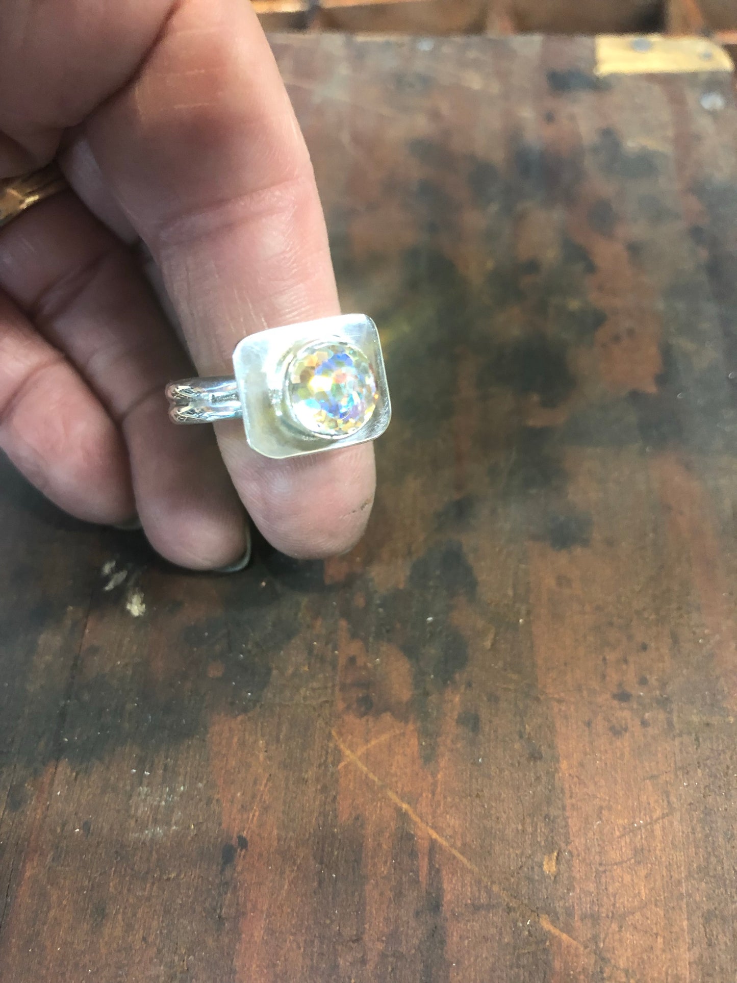 Swarovski crystal cocktail ring - collectionsbytracy.com