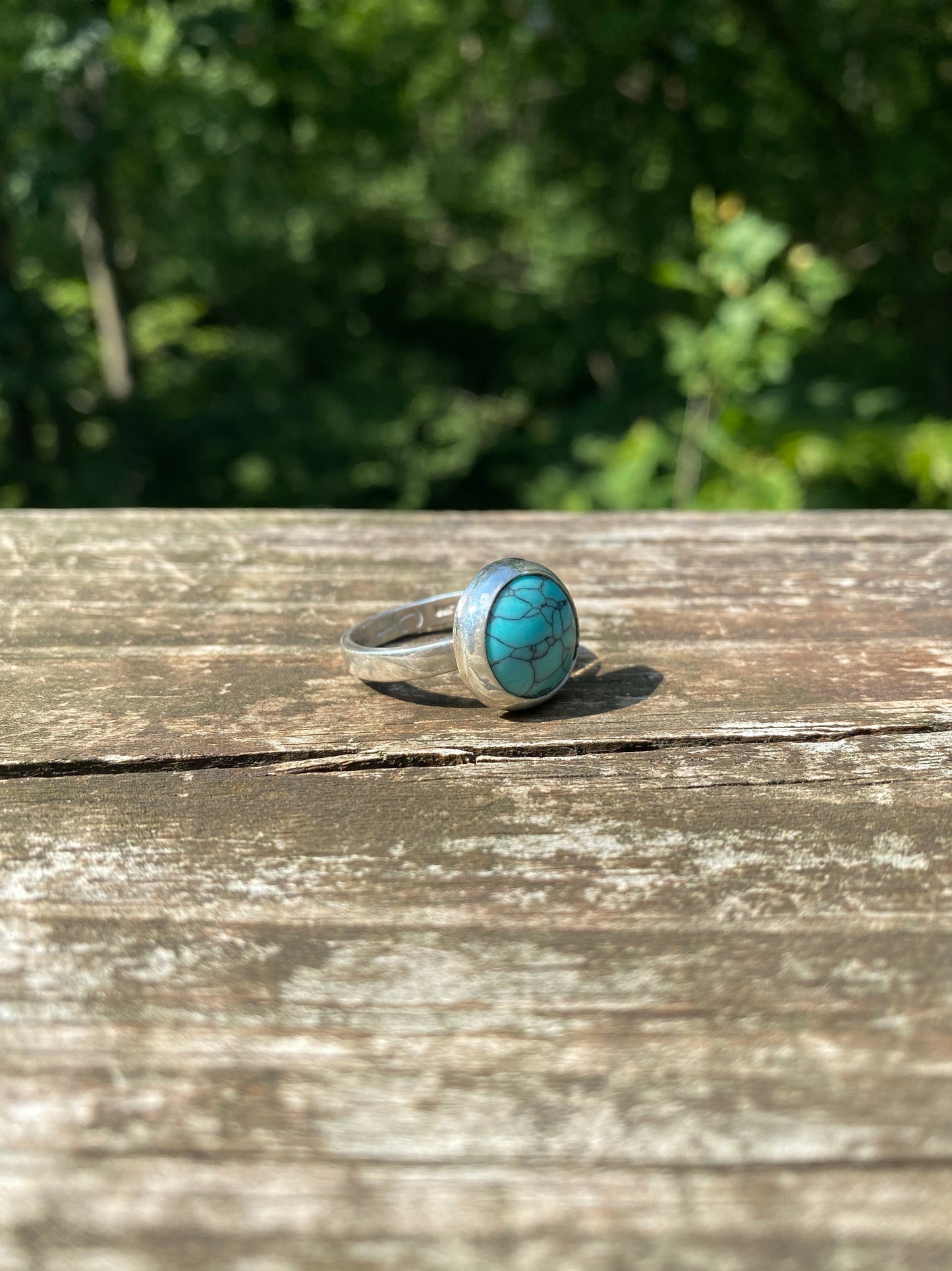 Turquoise sterling silver ring - collectionsbytracy.com