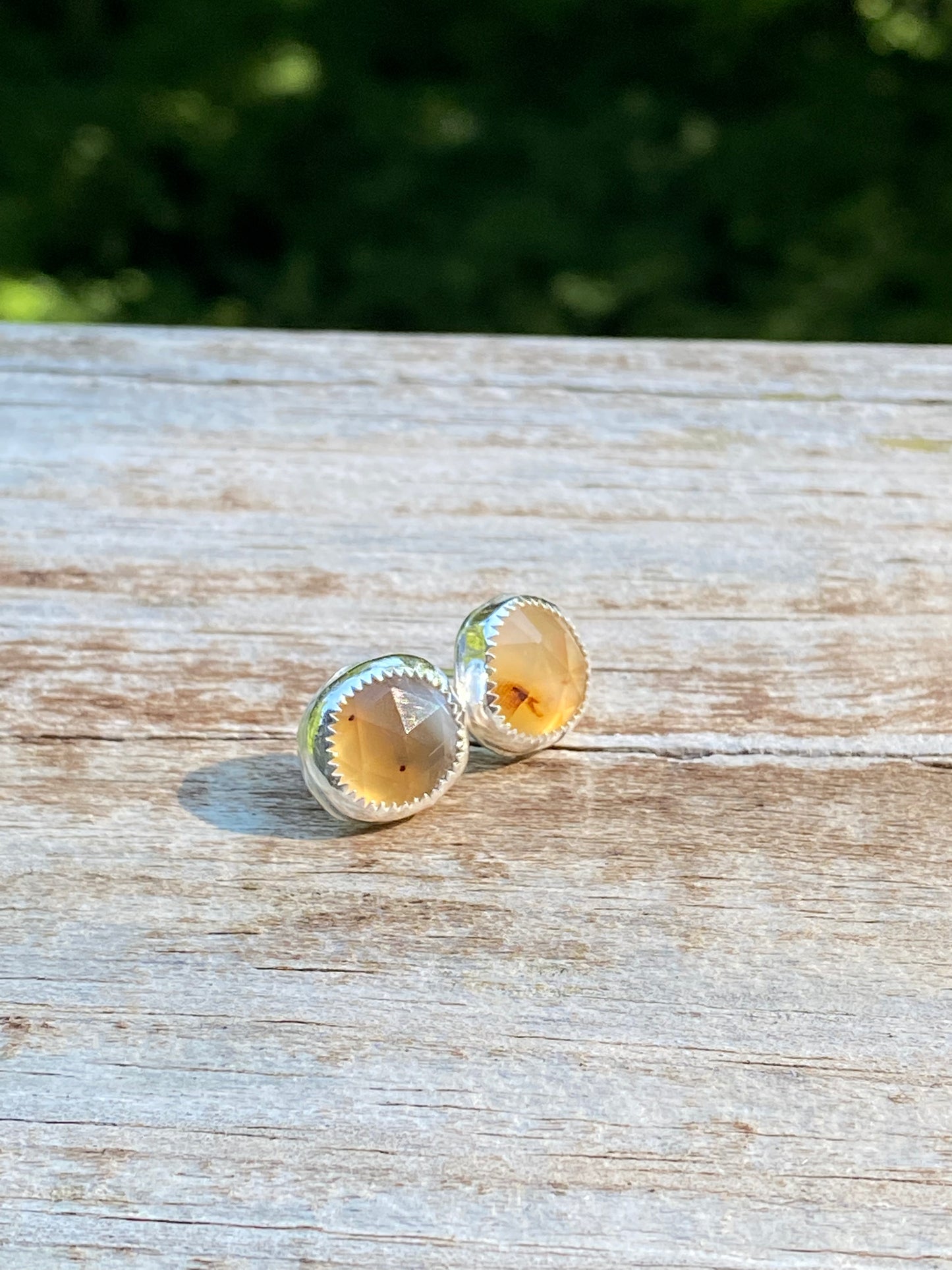 Montana agate post earrings - collectionsbytracy.com
