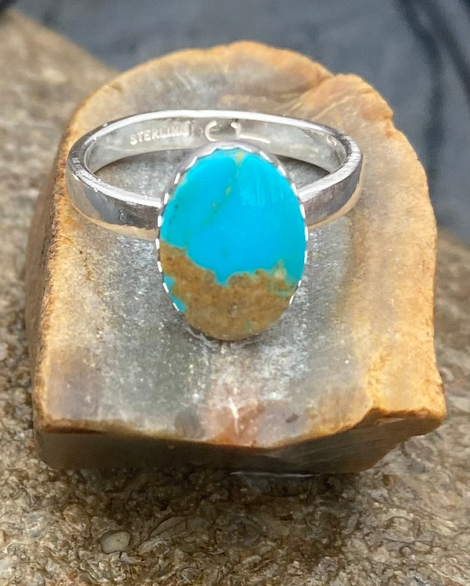 Kingman Turquoise ring - collectionsbytracy.com