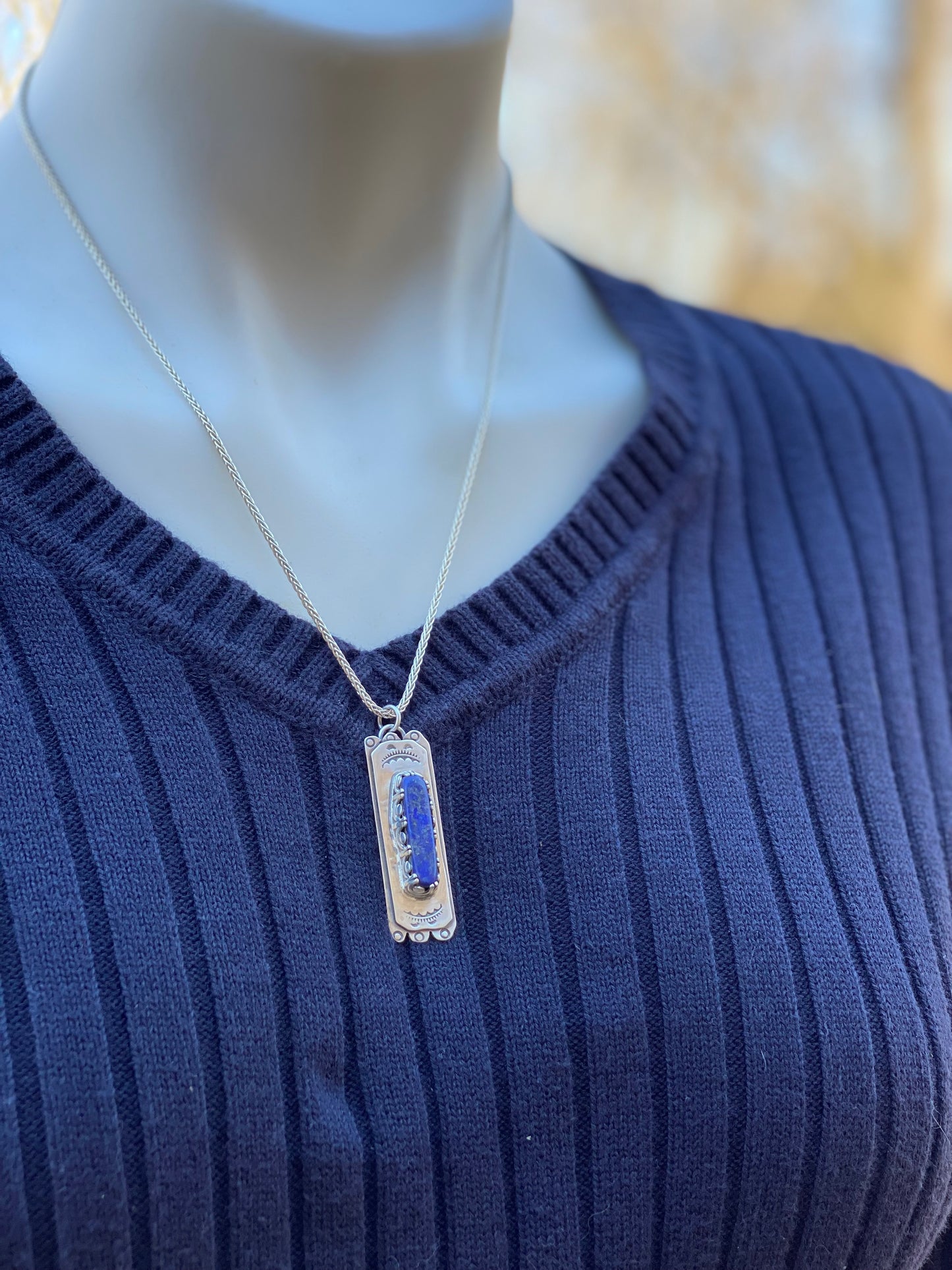 Lazurite stone necklace - collectionsbytracy.com