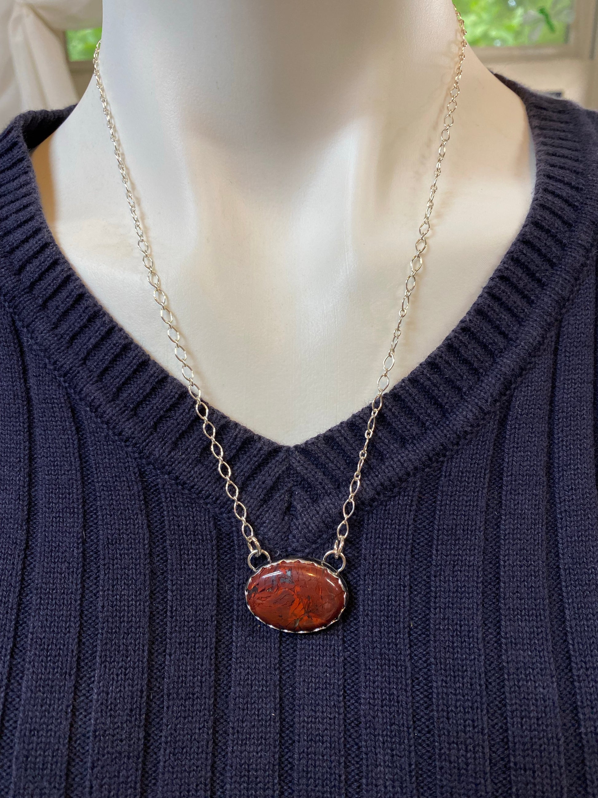 Mahogany Obsidian Stone necklace - collectionsbytracy.com