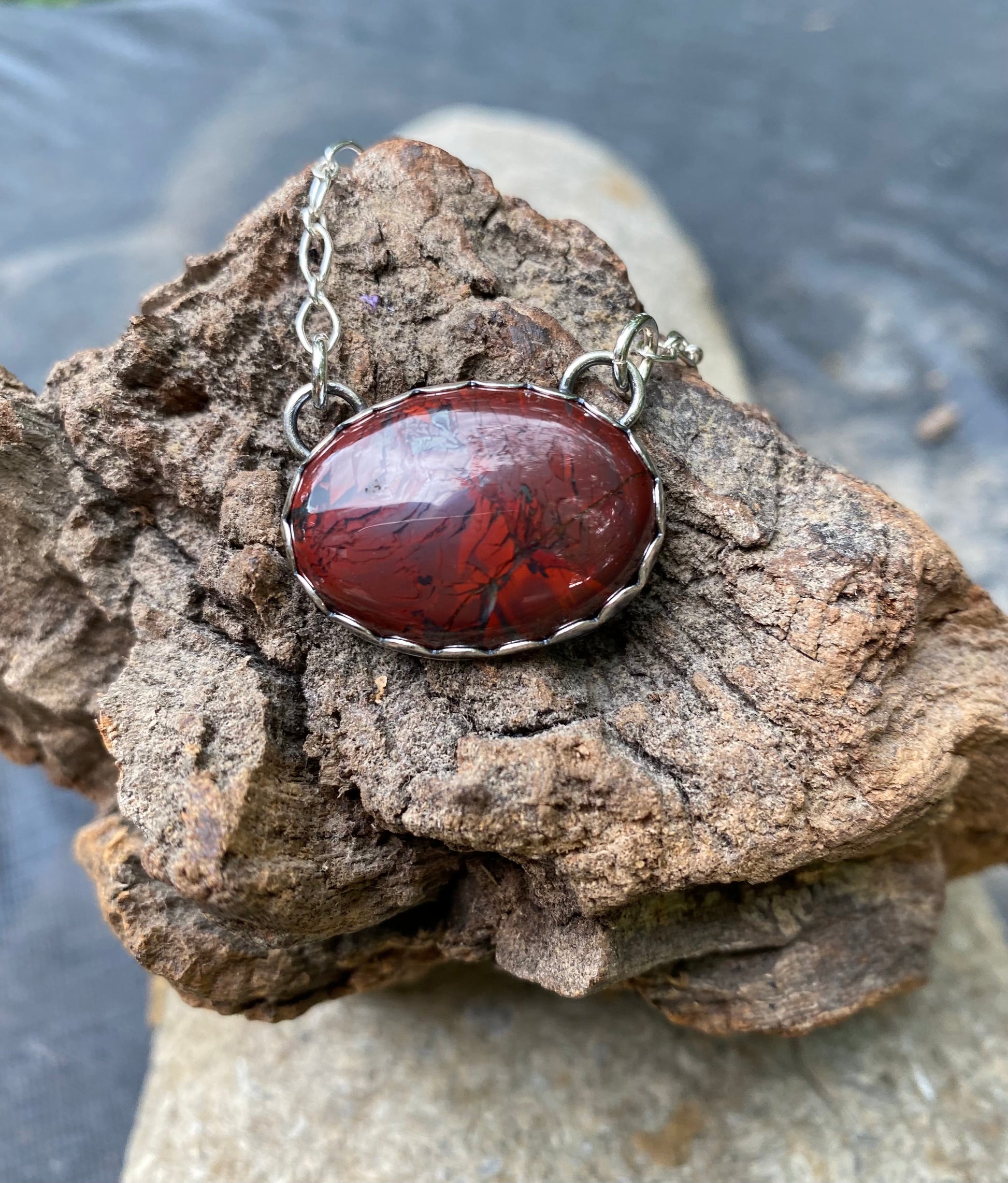 Mahogany Obsidian Stone necklace - collectionsbytracy.com