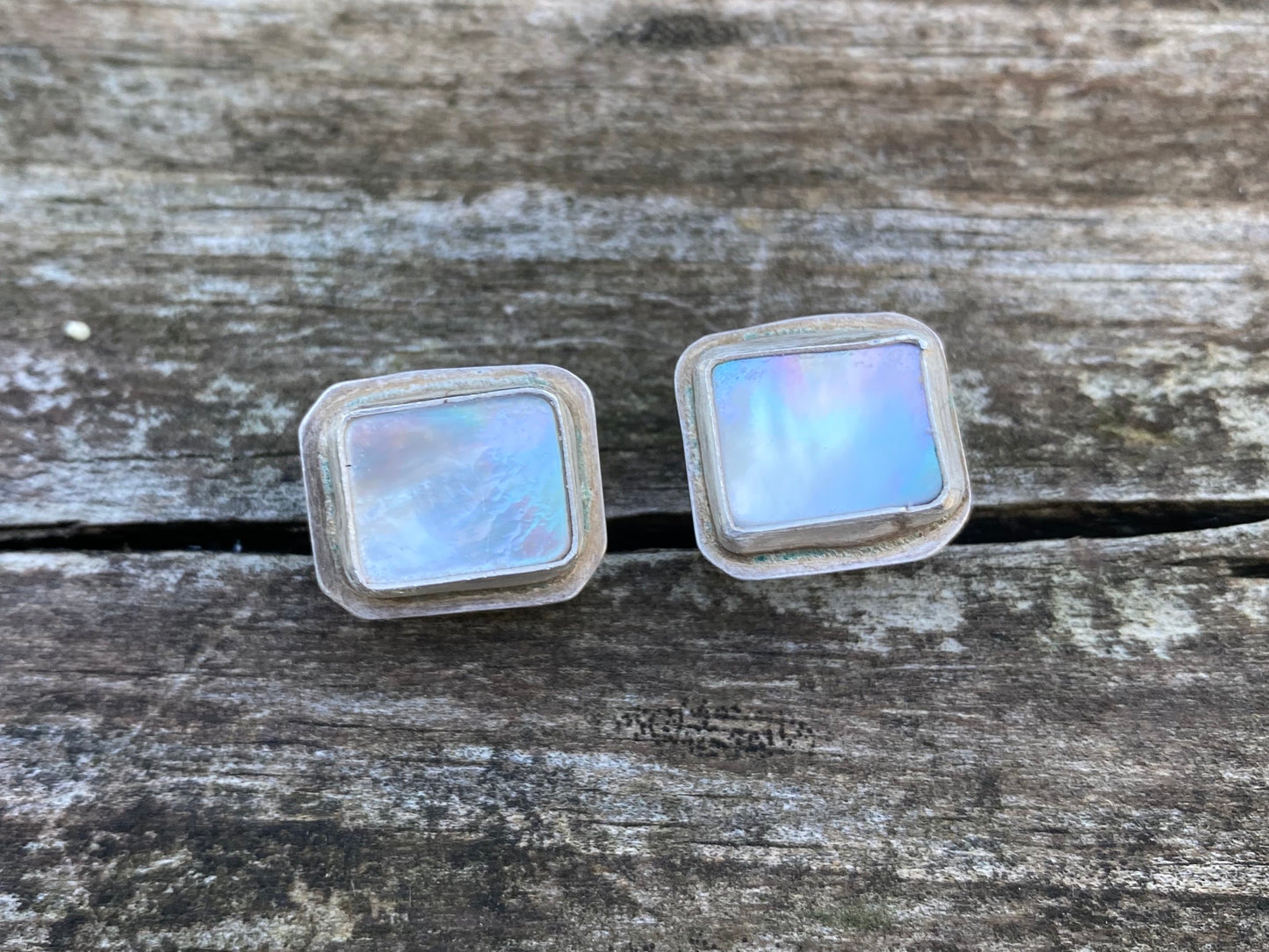 Mother of Pearl post earring - collectionsbytracy.com
