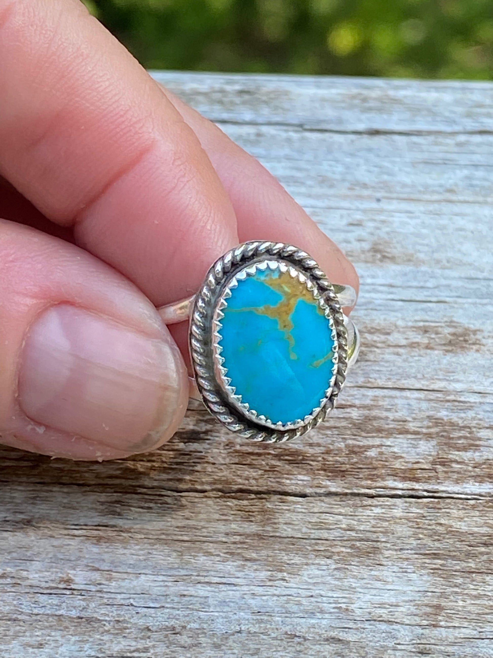 Kingman turquoise rings - collectionsbytracy.com