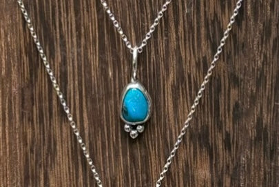 Turquoise nugget necklaces