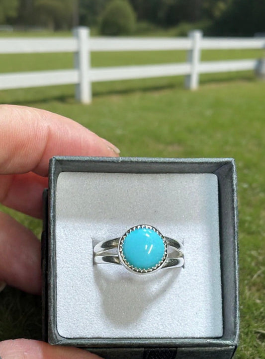 Kingman turquoise ring