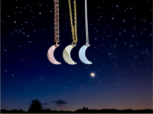 Crescent moon necklace