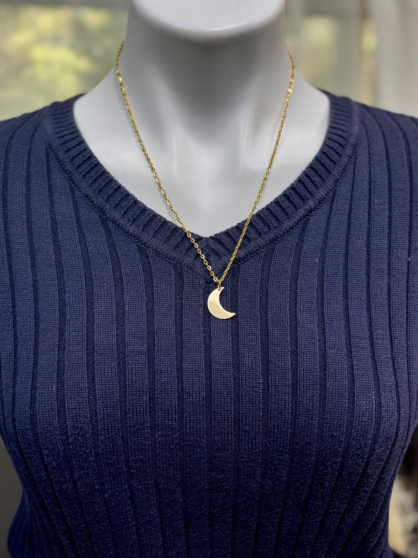 Crescent moon necklace