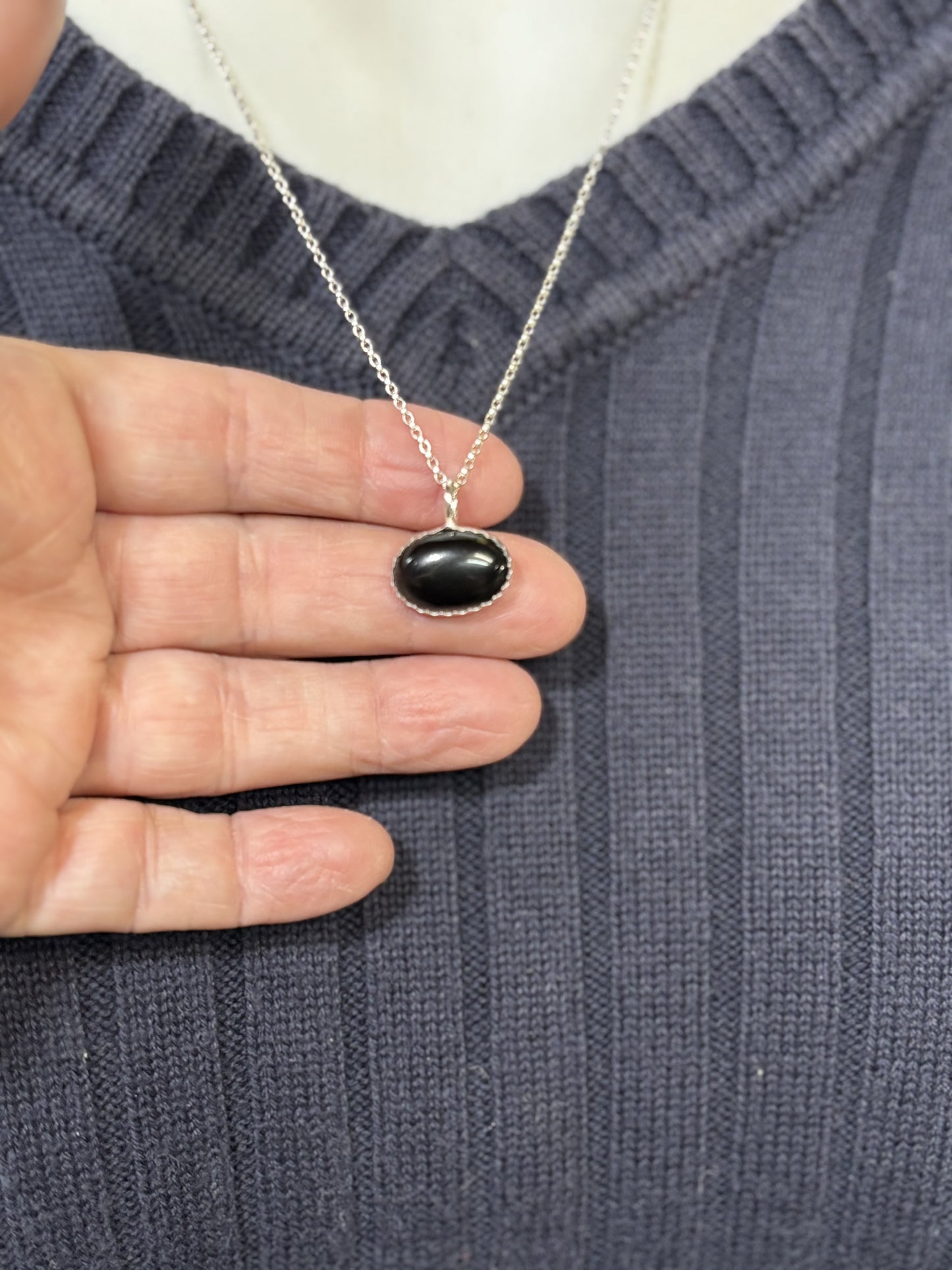 Black onyx necklace