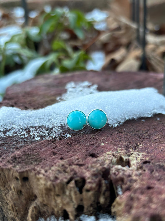 Turquoise post earrings