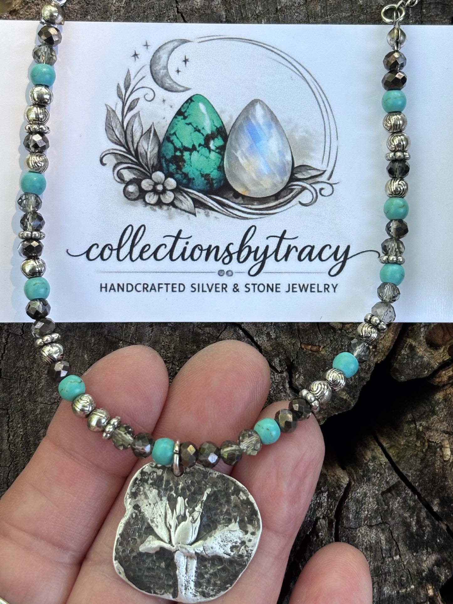 Dandelion Seed necklace - collectionsbytracy.com